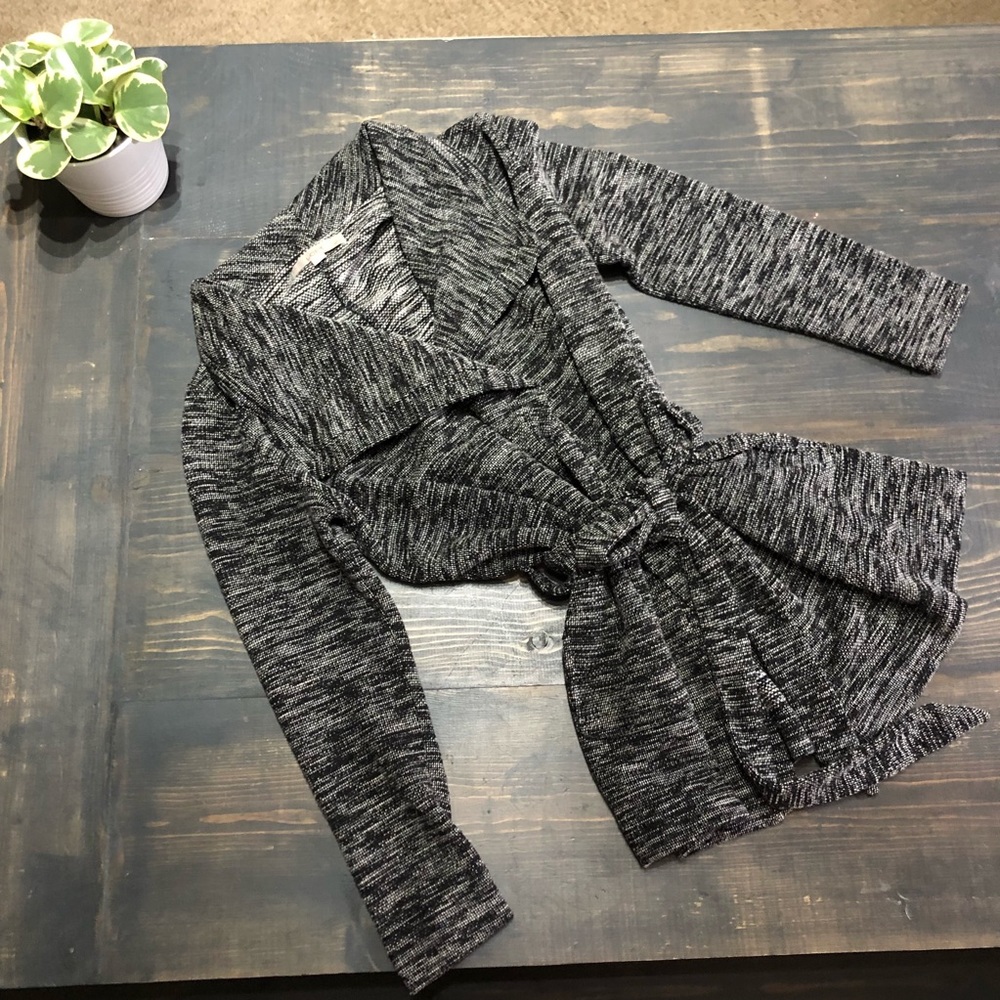 ✨Loft Kimono Sweater in Marled Heather Gray sz MP